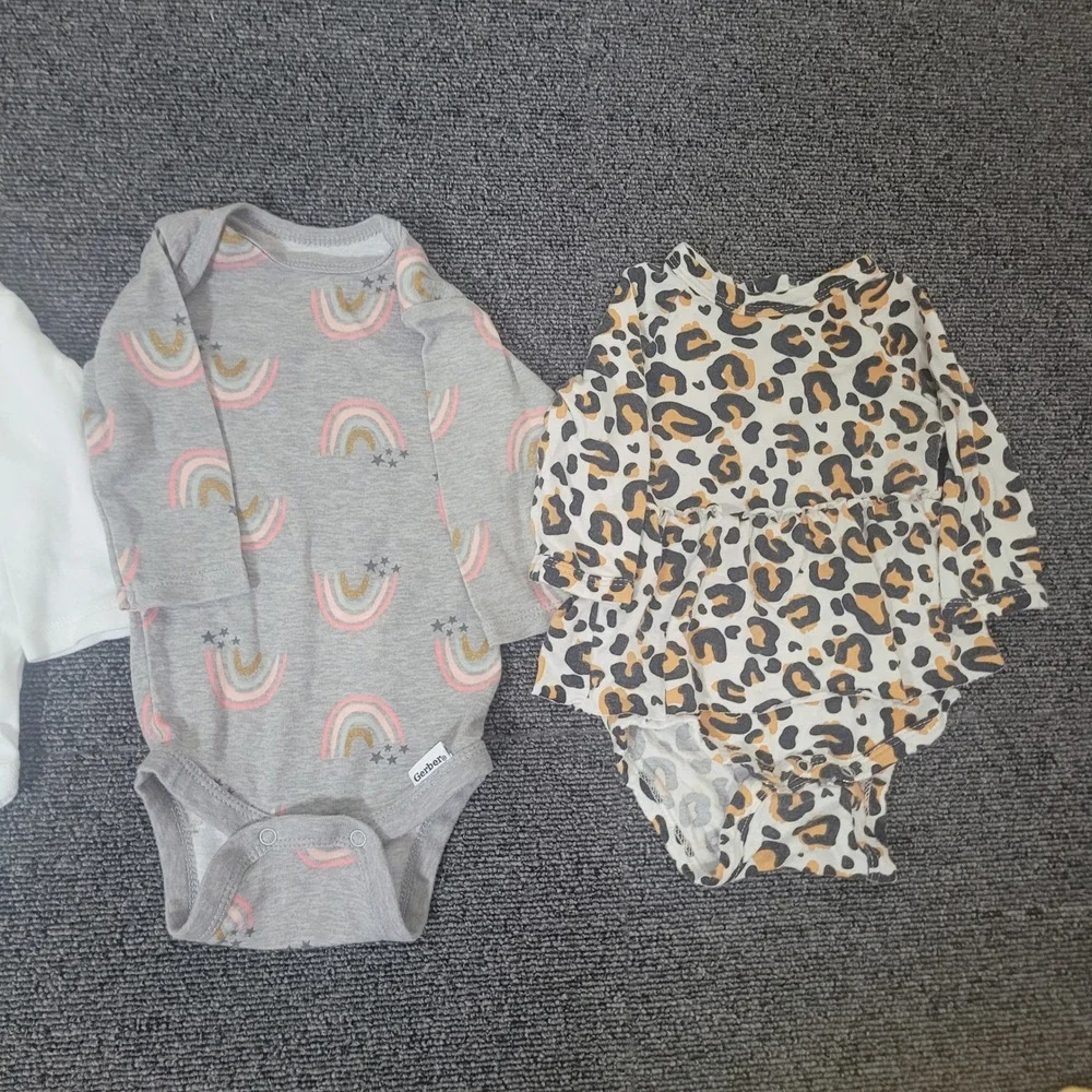 Various Brands Lot of 13 Size 0-3 Months One Pieces Lot Baby Girl Infant Bundle